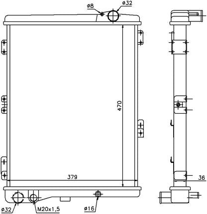Nissens Radiator 604411