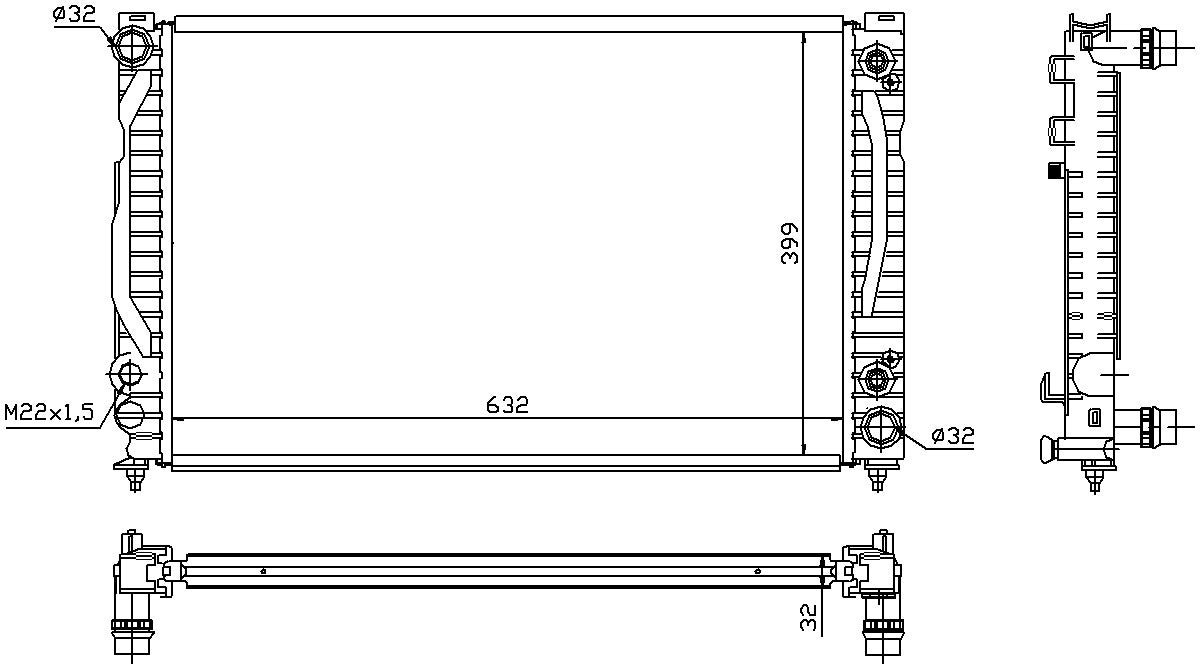 Nissens Radiator 60498