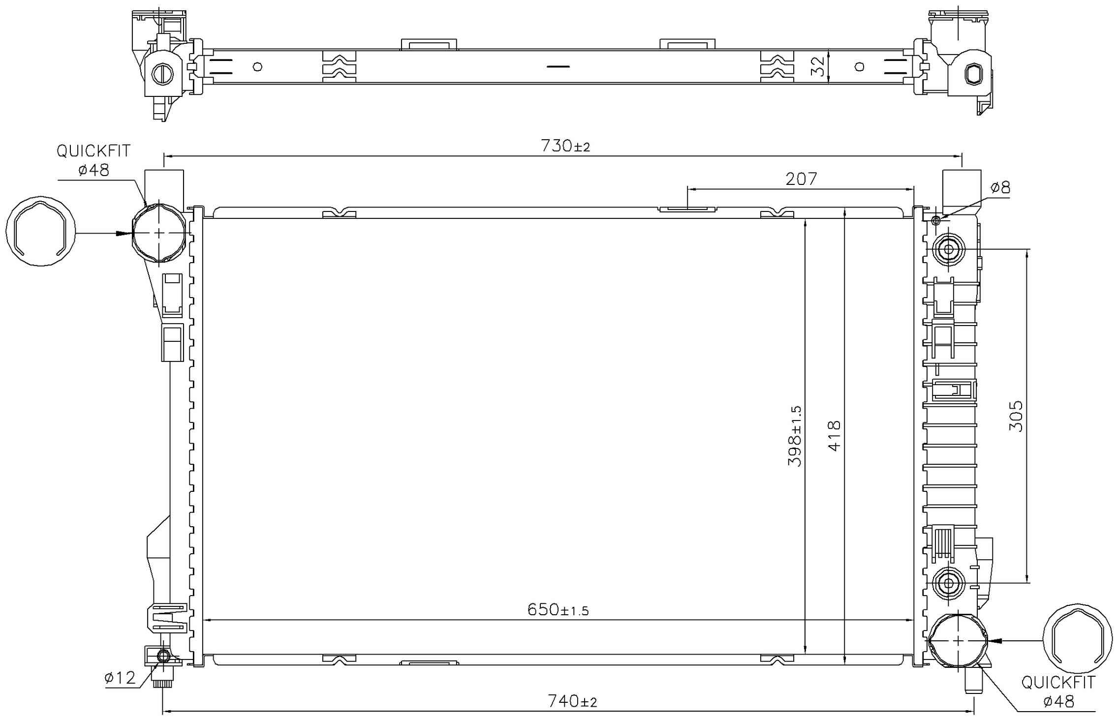 Nissens Radiator 606015