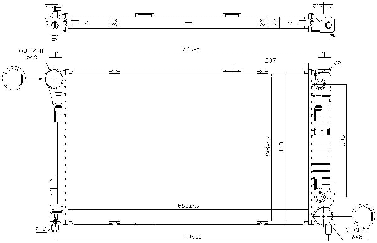 Nissens Radiator 606015