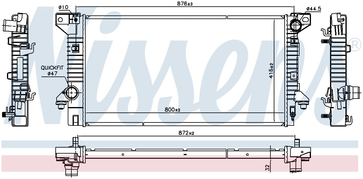 Nissens Radiator 606158