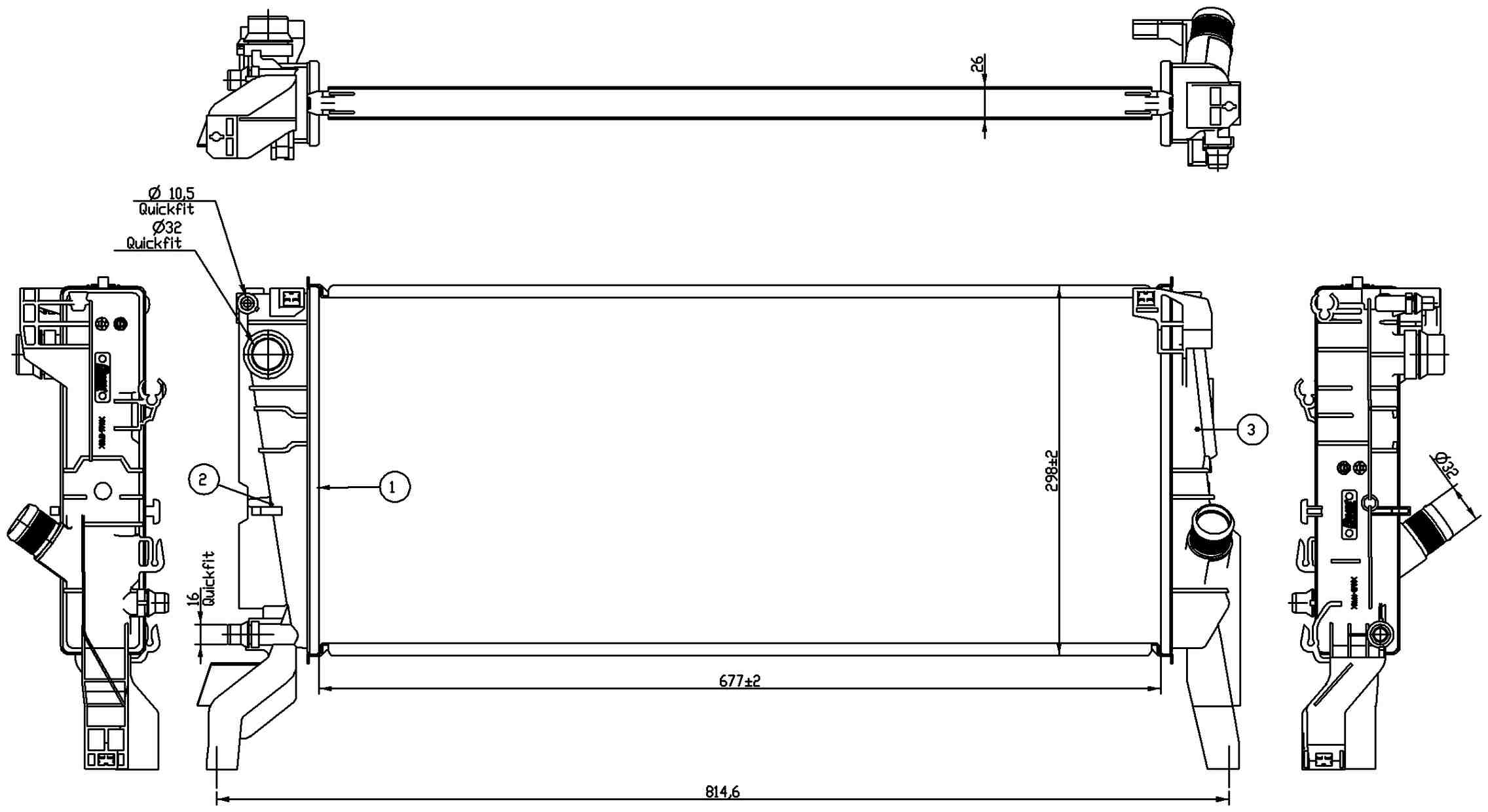 Nissens Radiator 606246