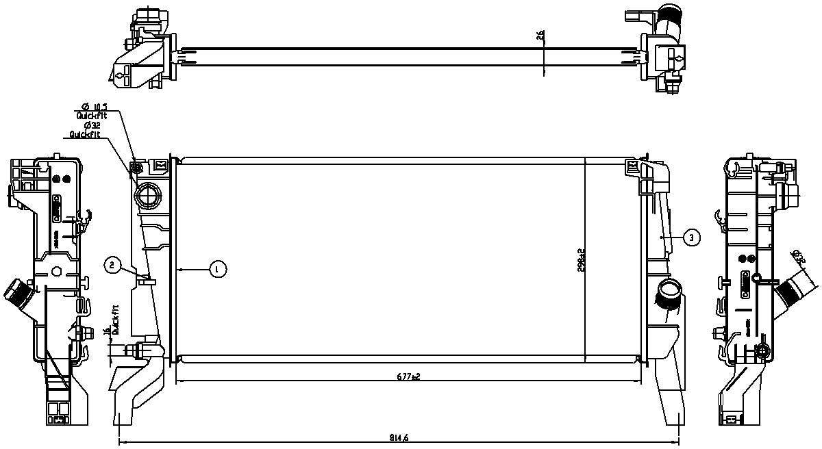 Nissens Radiator 606246