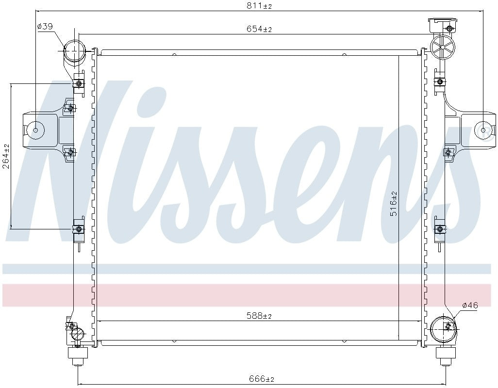 Nissens Radiator 606254