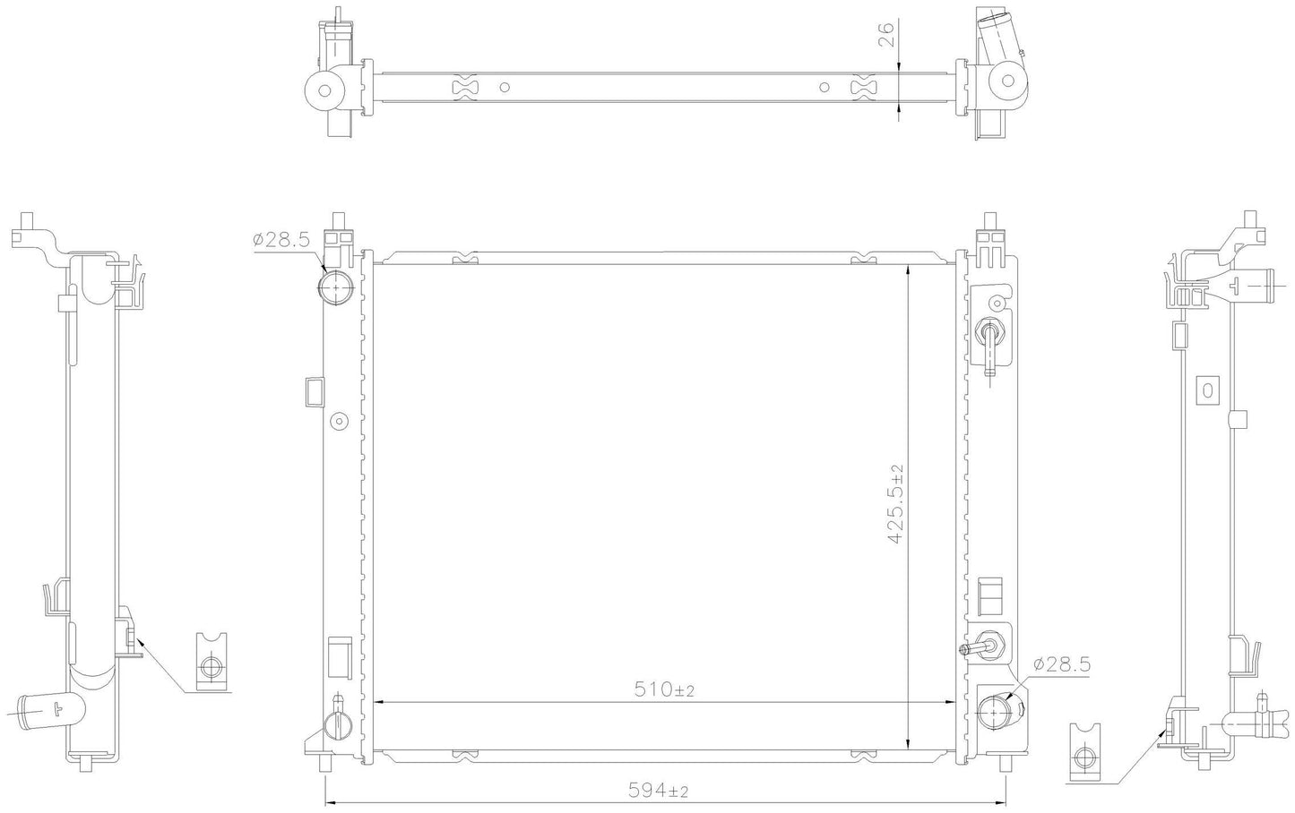 Nissens Radiator 606266