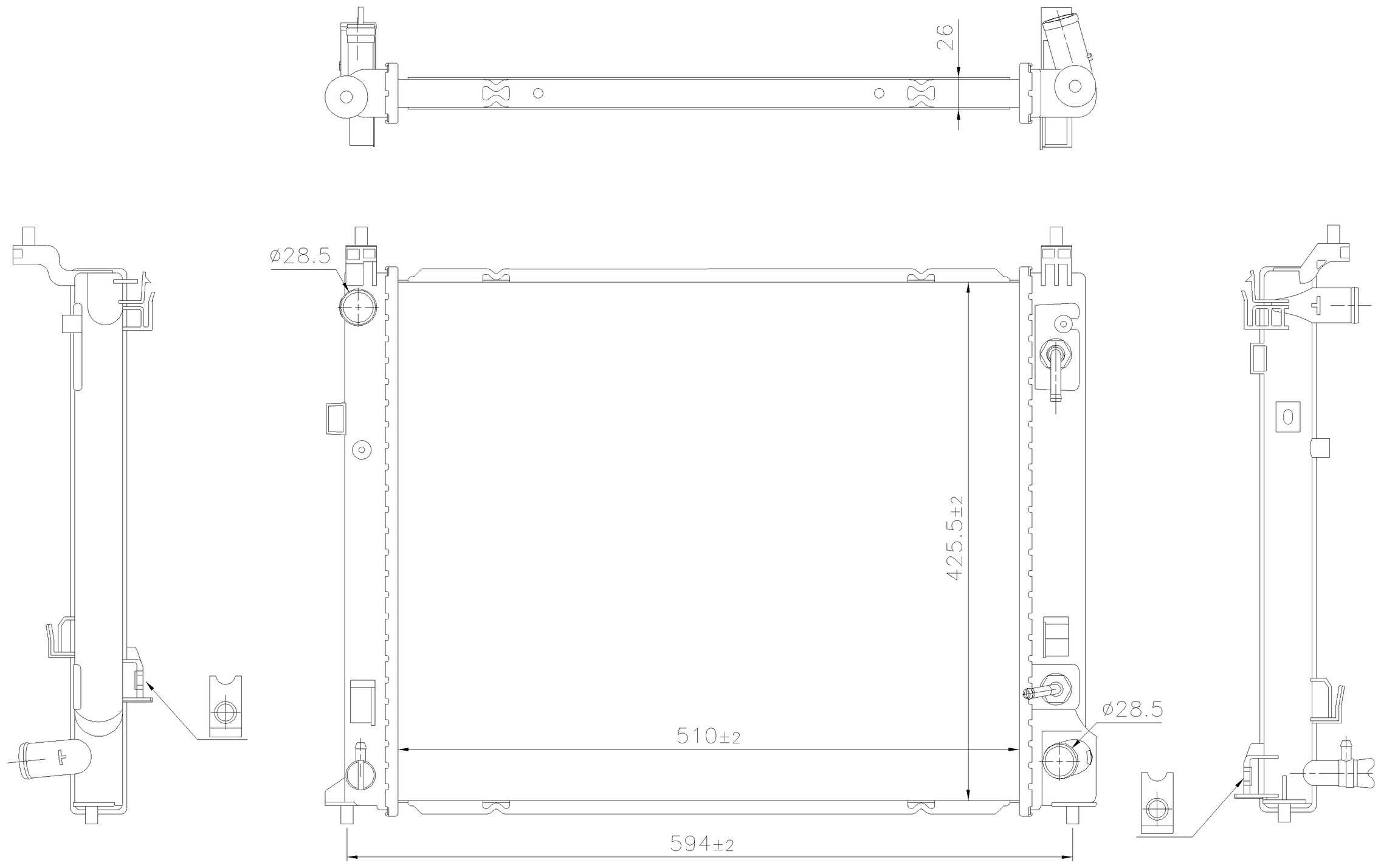 Nissens Radiator 606266