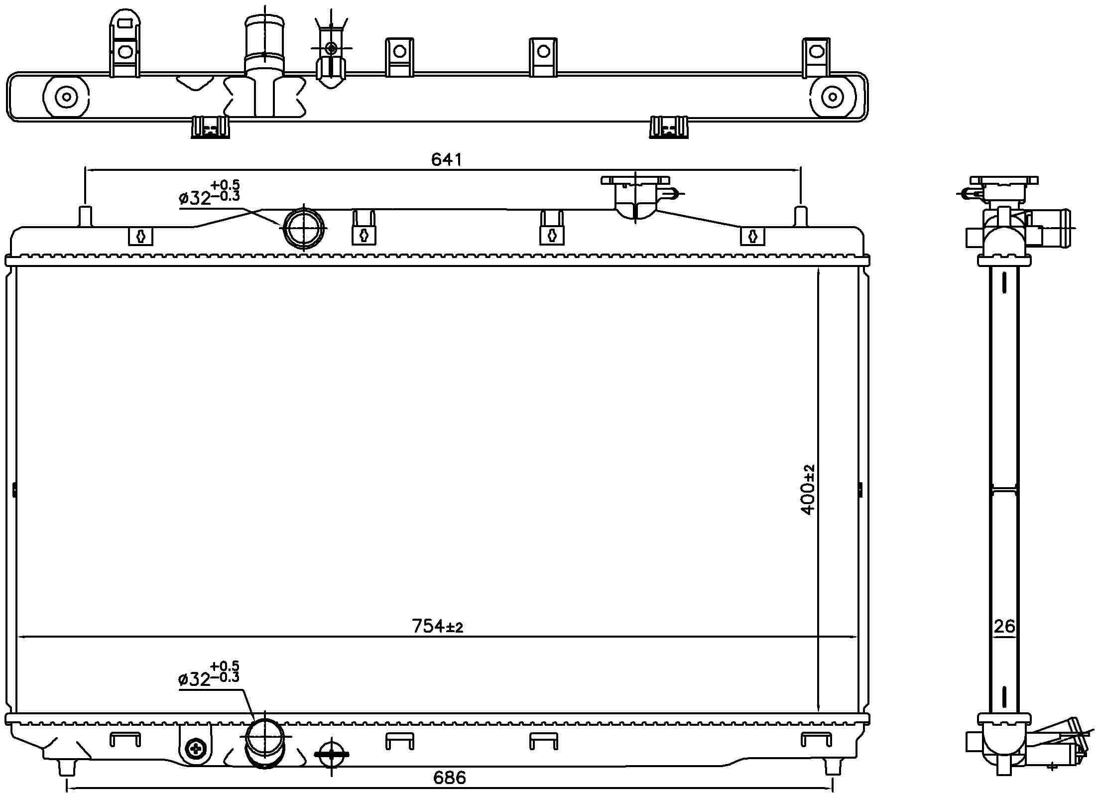 Nissens Radiator 606294