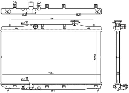 Nissens Radiator 606294
