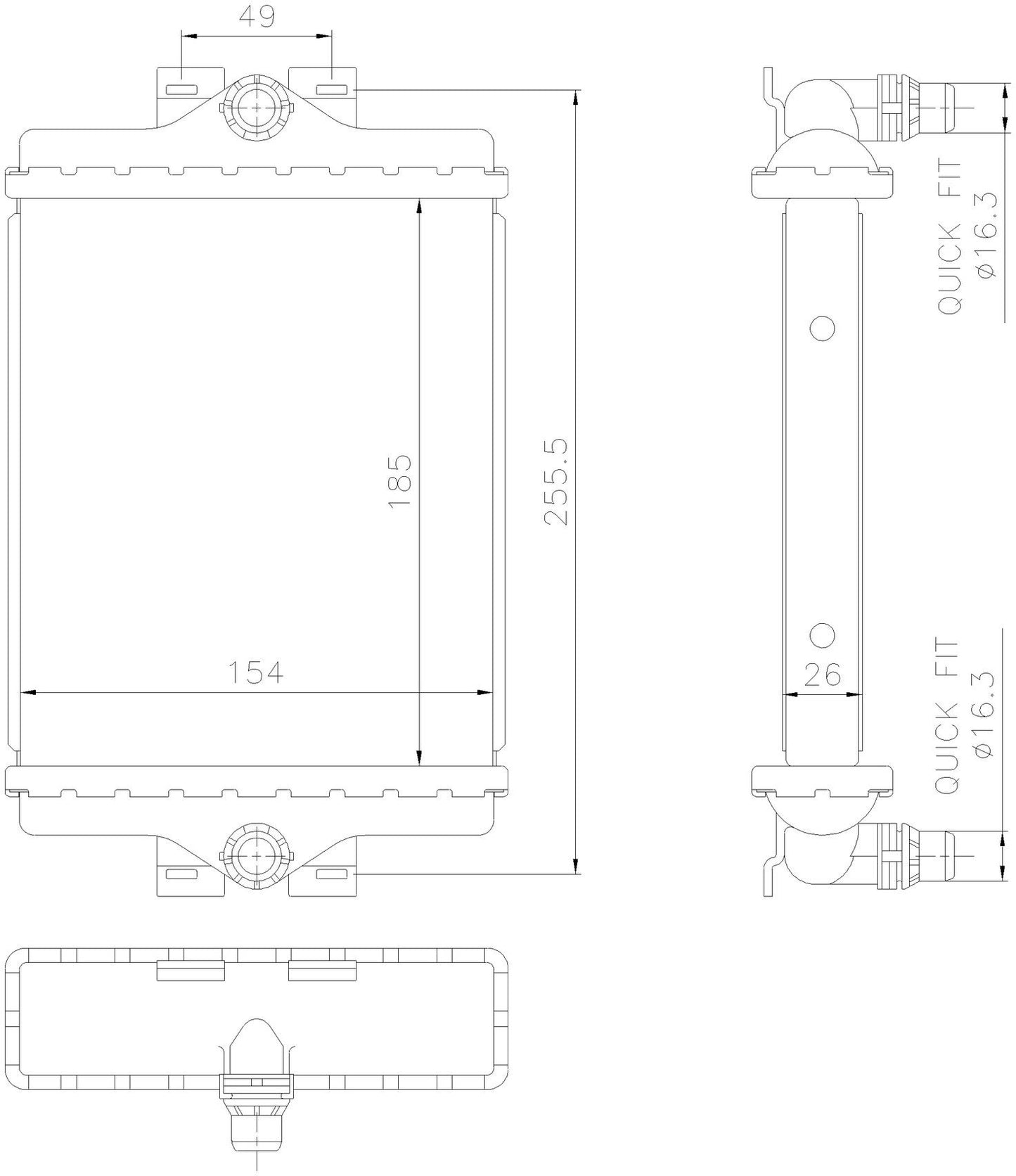 Nissens Radiator 606296