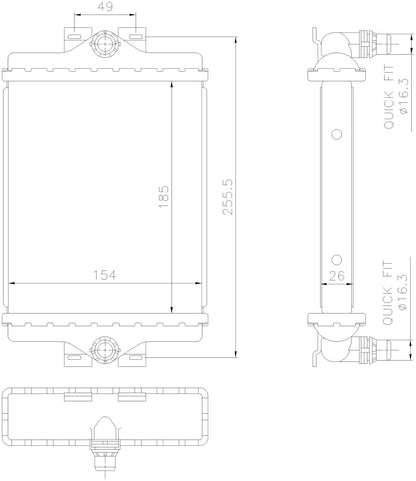 Nissens Radiator 606296