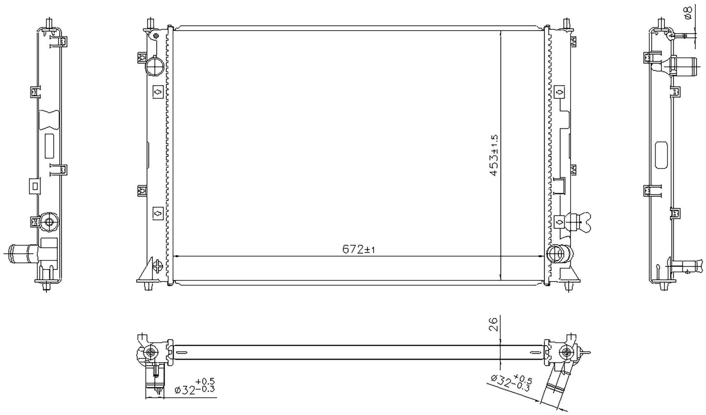 Nissens Radiator 606297