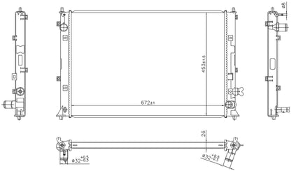 Nissens Radiator 606297