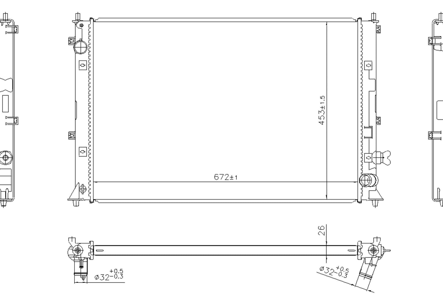 Nissens Radiator 606297