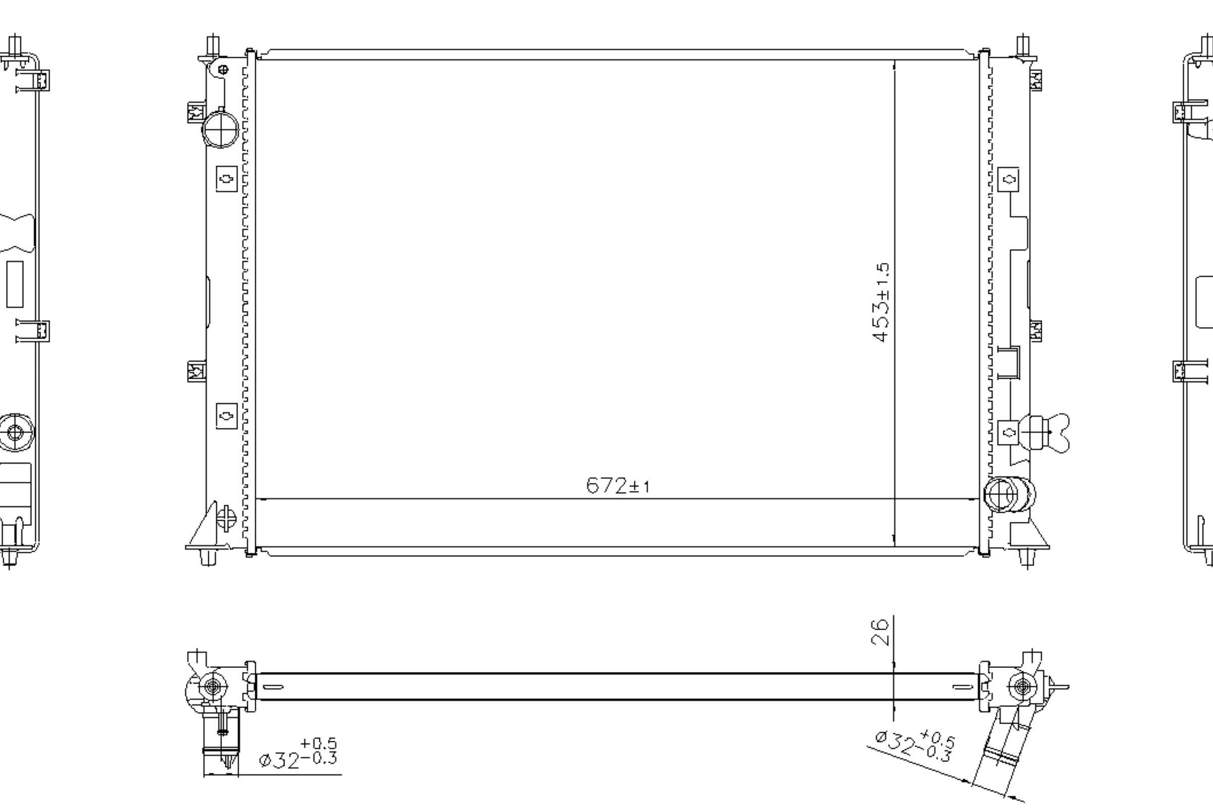 Nissens Radiator 606297