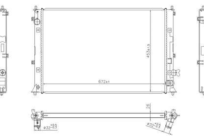 Nissens Radiator 606297