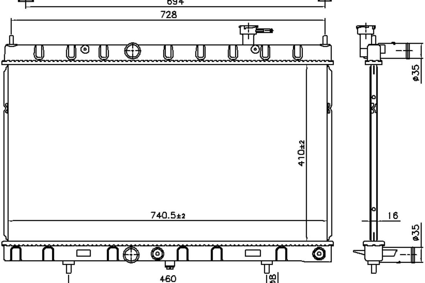 Nissens Radiator 606312