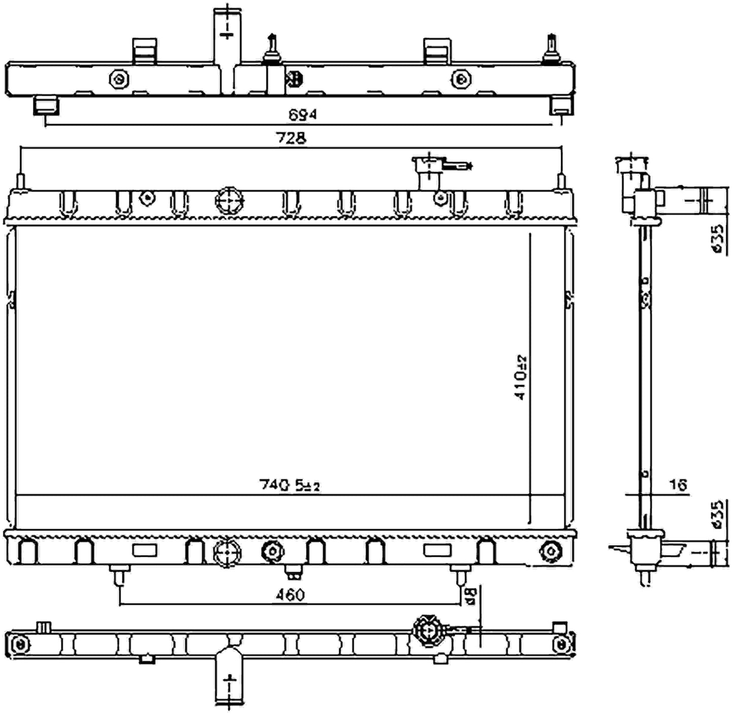 Nissens Radiator 606312
