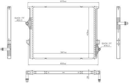 Nissens Radiator 606397
