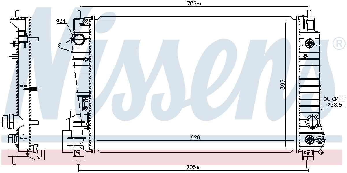 Nissens Radiator 606427