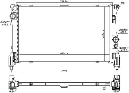 Nissens Radiator 606453