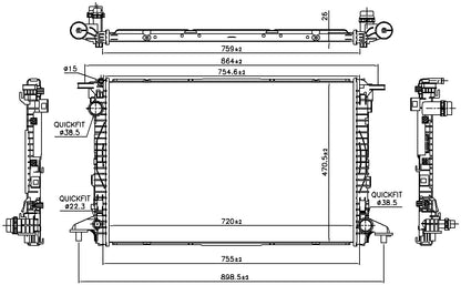 Nissens Radiator 606462 image 3