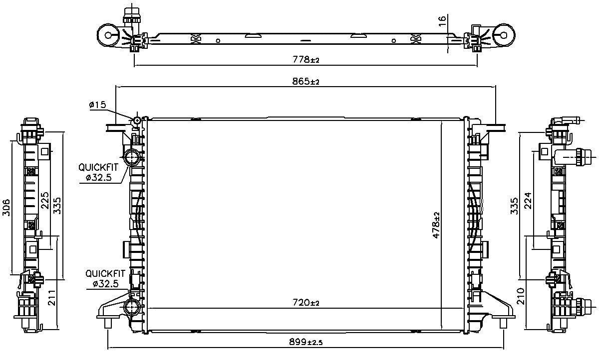 Nissens Radiator 606463