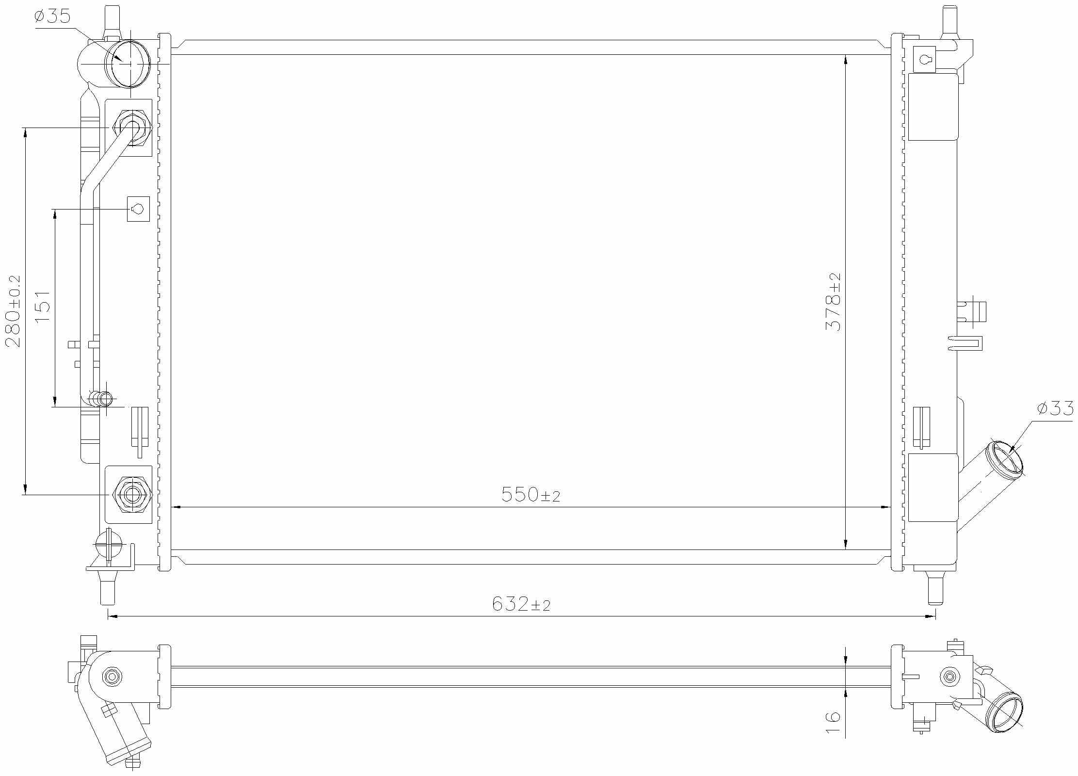 Nissens Radiator 606476