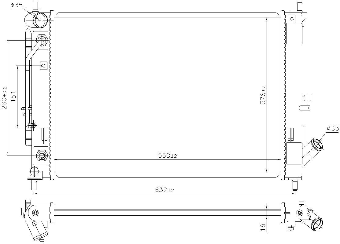 Nissens Radiator 606476