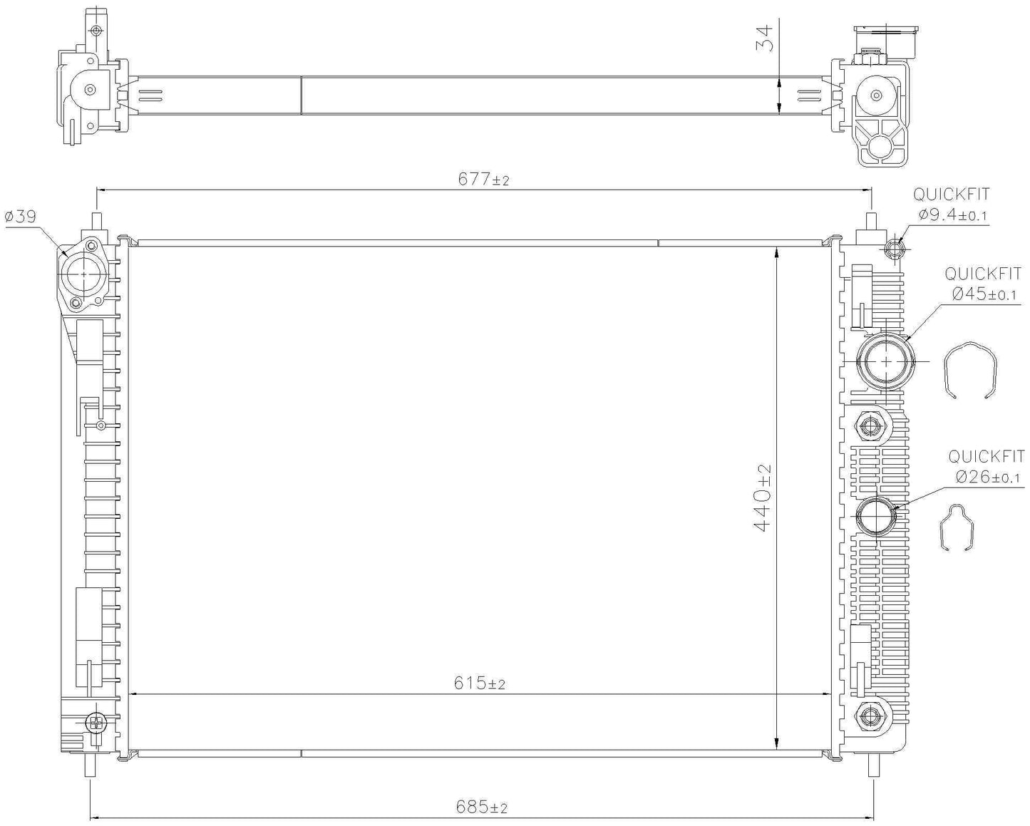 Nissens Radiator 606515