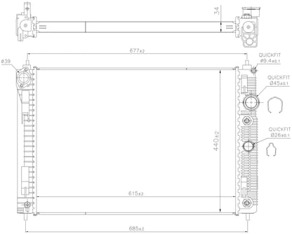 Nissens Radiator 606515