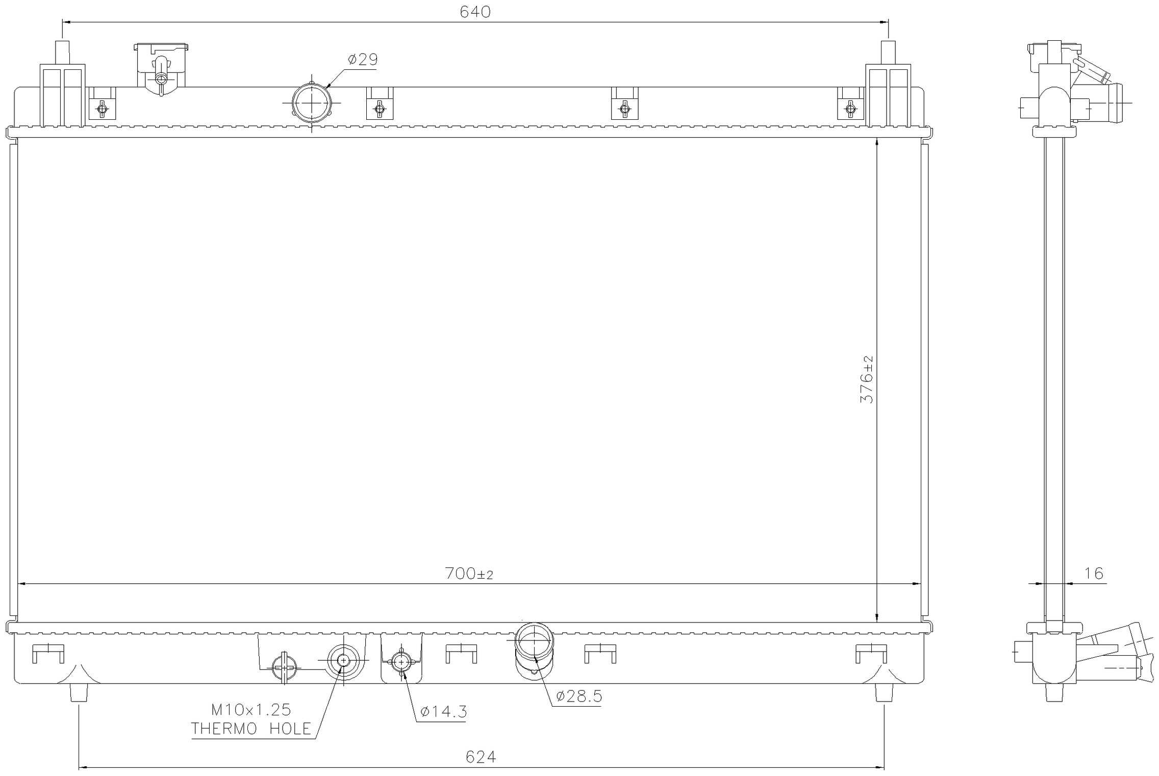 Nissens Radiator 606519