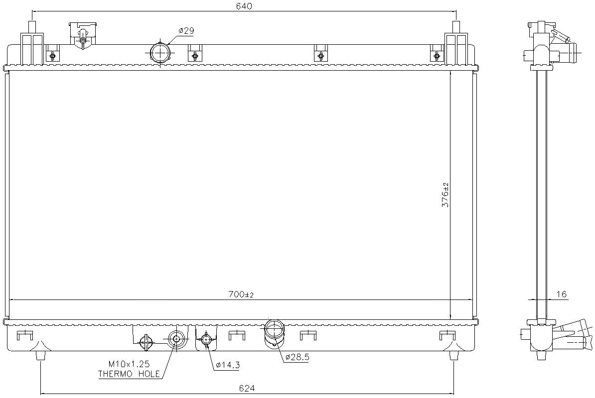 Nissens Radiator 606519