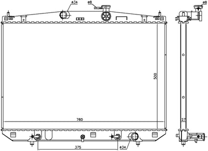 Nissens Radiator 606544