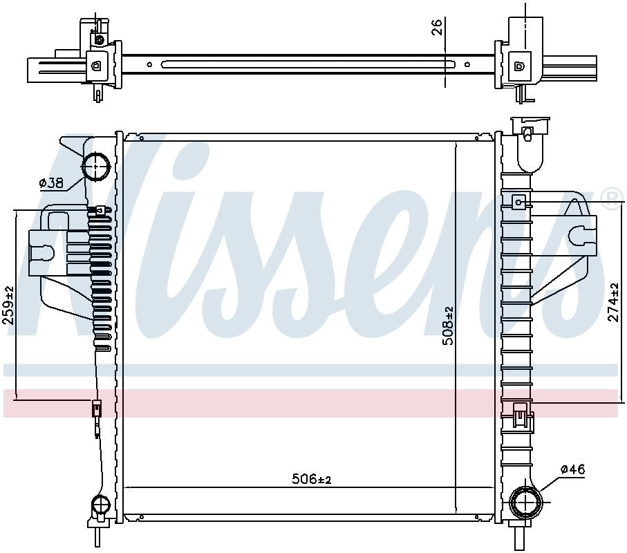 Nissens Radiator 606555