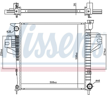 Nissens Radiator 606555