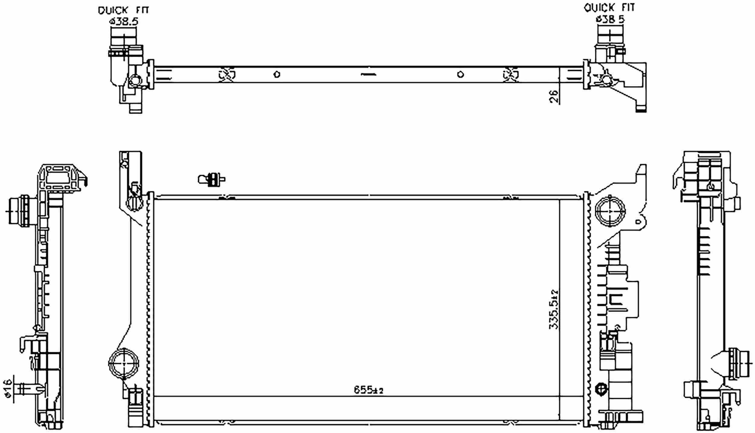 Nissens Radiator 606565