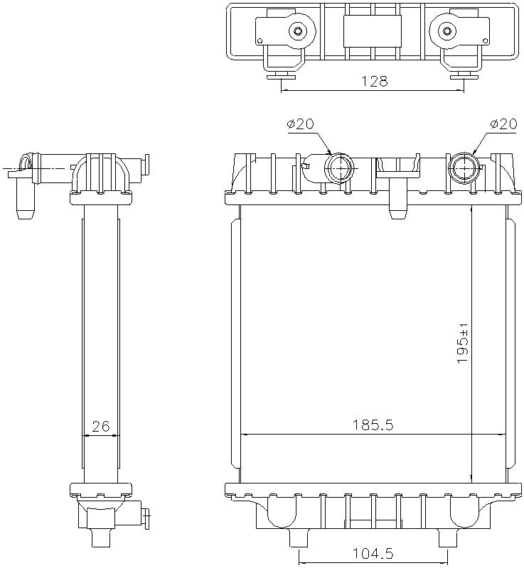 Nissens Radiator 606644 image 2