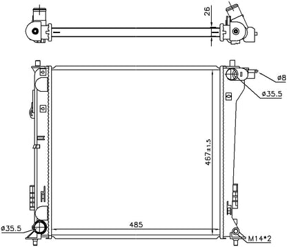 Nissens Radiator 606671