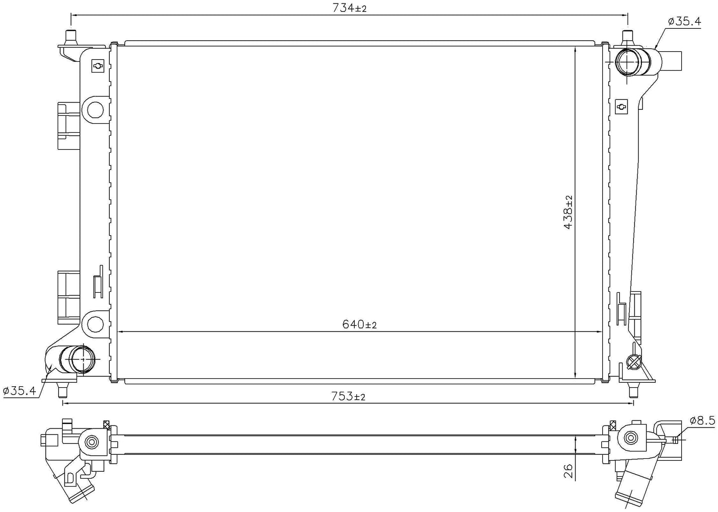Nissens Radiator 606675