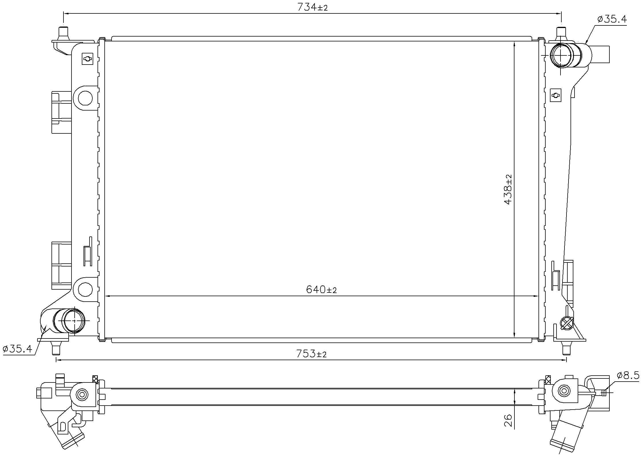 Nissens Radiator 606675