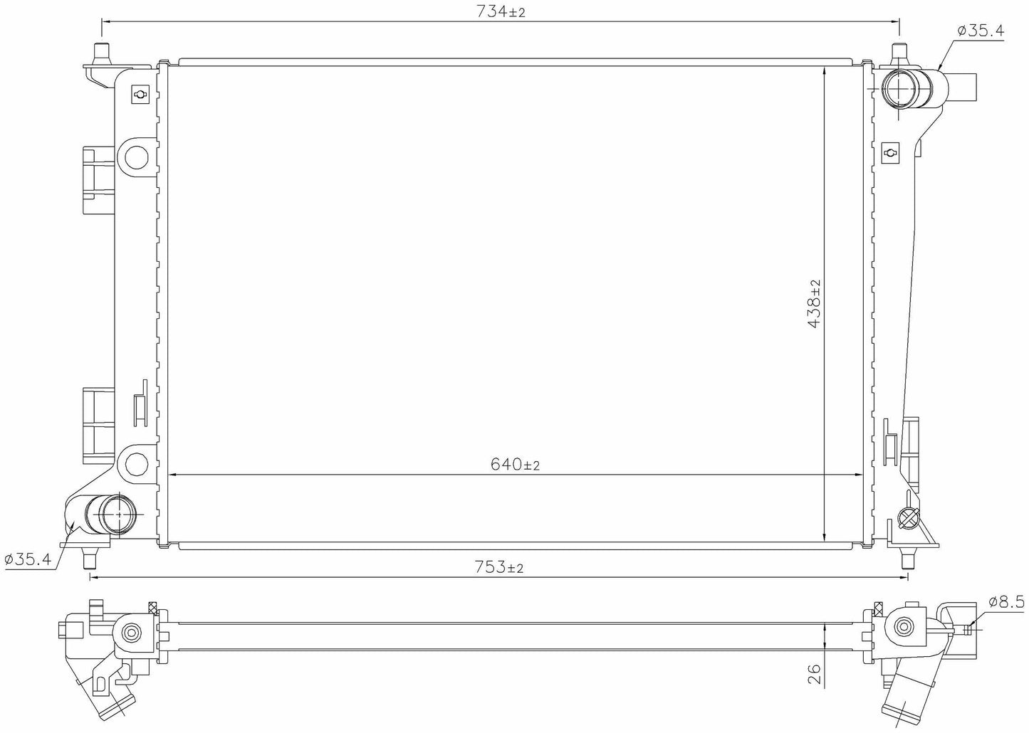 Nissens Radiator 606675