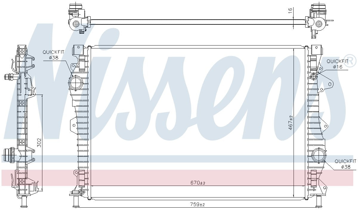Nissens Radiator 606681