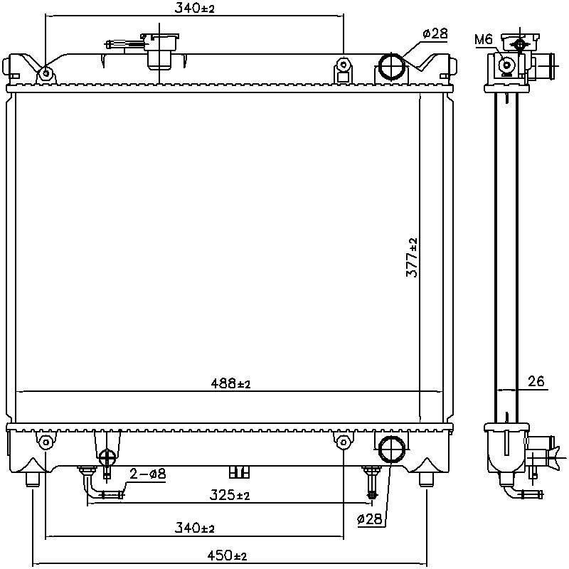 Nissens Radiator 606692