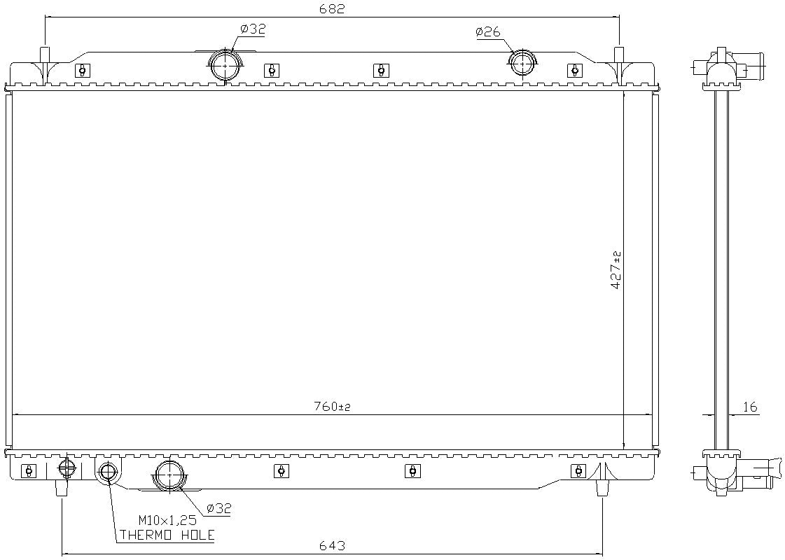 Nissens Radiator 606699