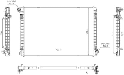Nissens Radiator 606704