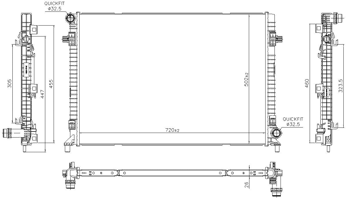 Nissens Radiator 606705