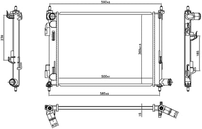 Nissens Radiator 606733 image 3