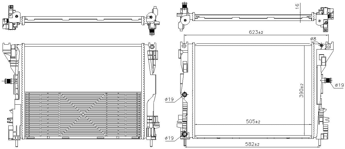 Nissens Radiator 606746