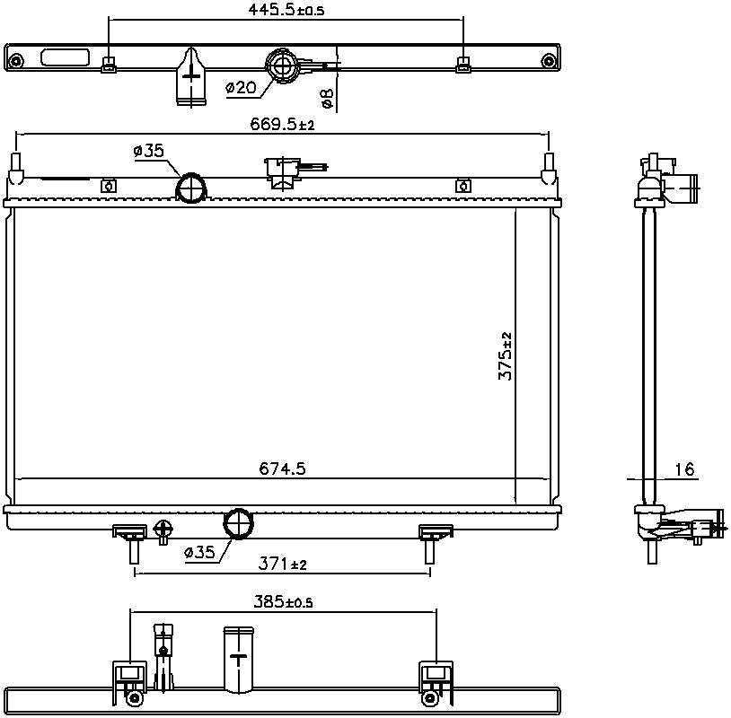 Nissens Radiator 606768