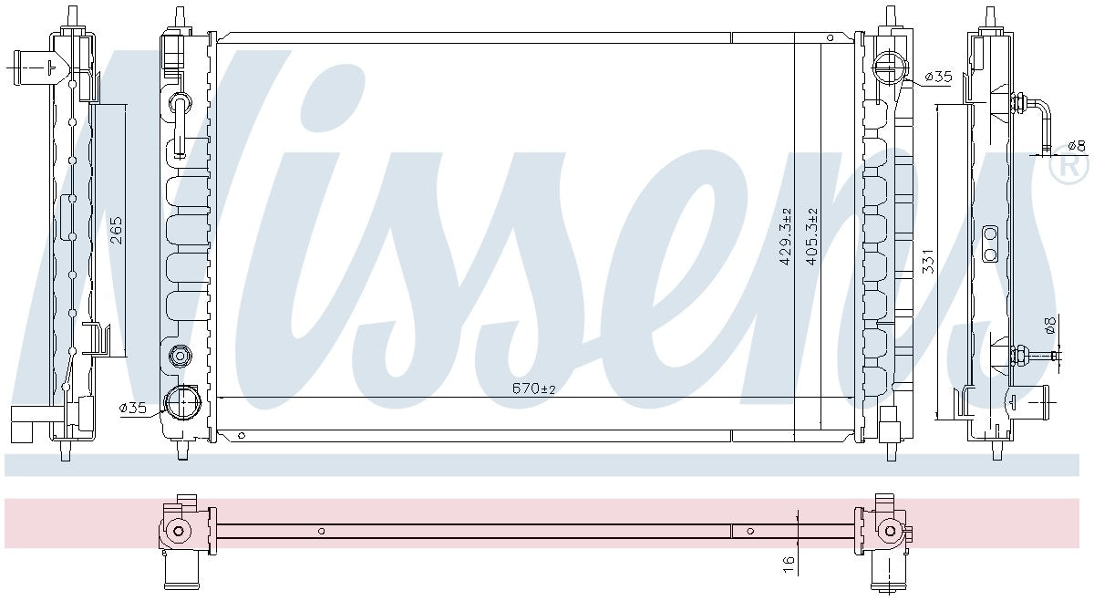 Nissens Radiator 606790